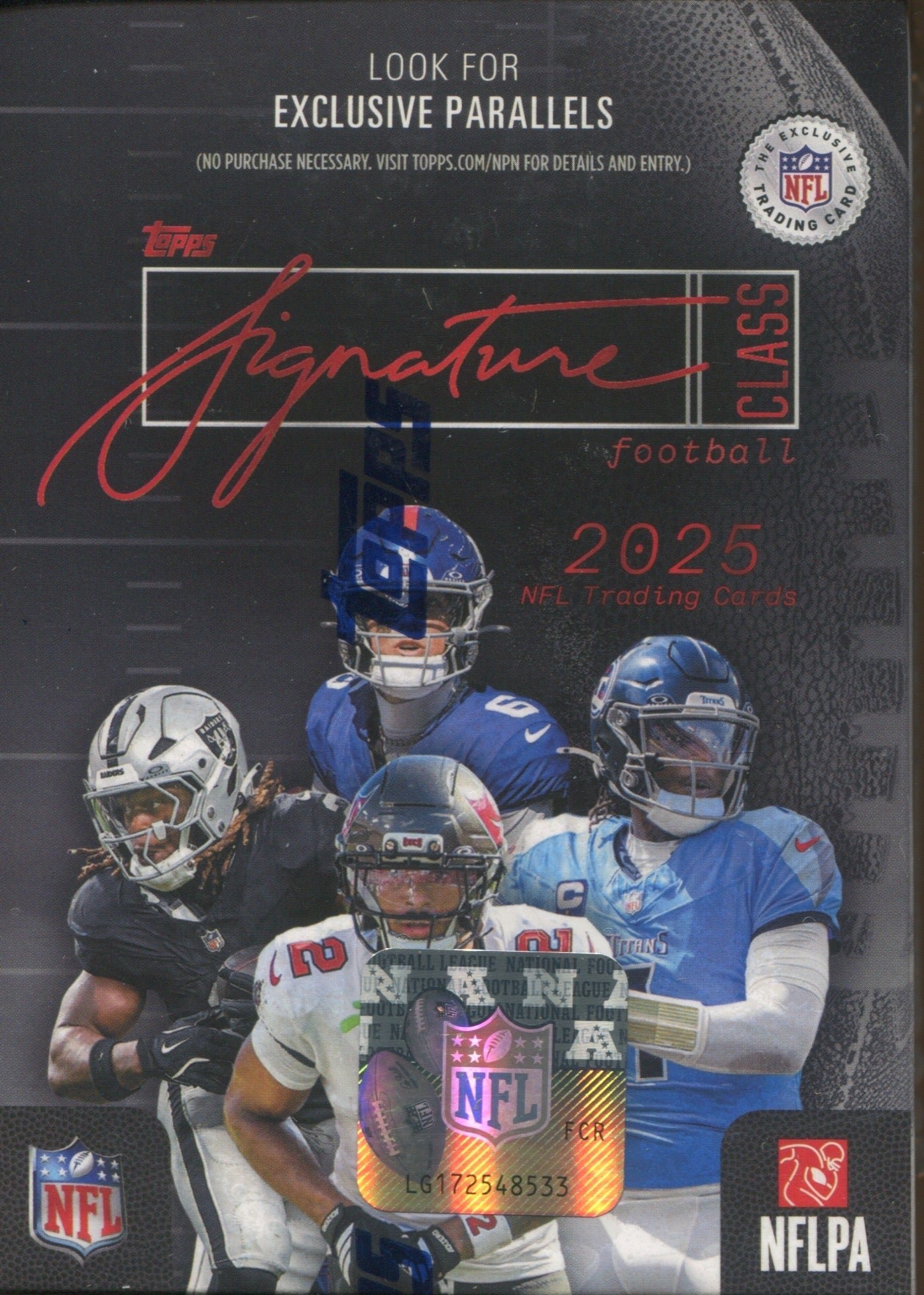 Scan_2_473997e7-86d6-4493-a410-7e1e66de10b3 2025 Topps Signature Class Football Blaster, Box - Image 1