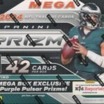 2024 Panini Prizm Football Hobby, Mega Box (Purple Pulsar Prizms!)