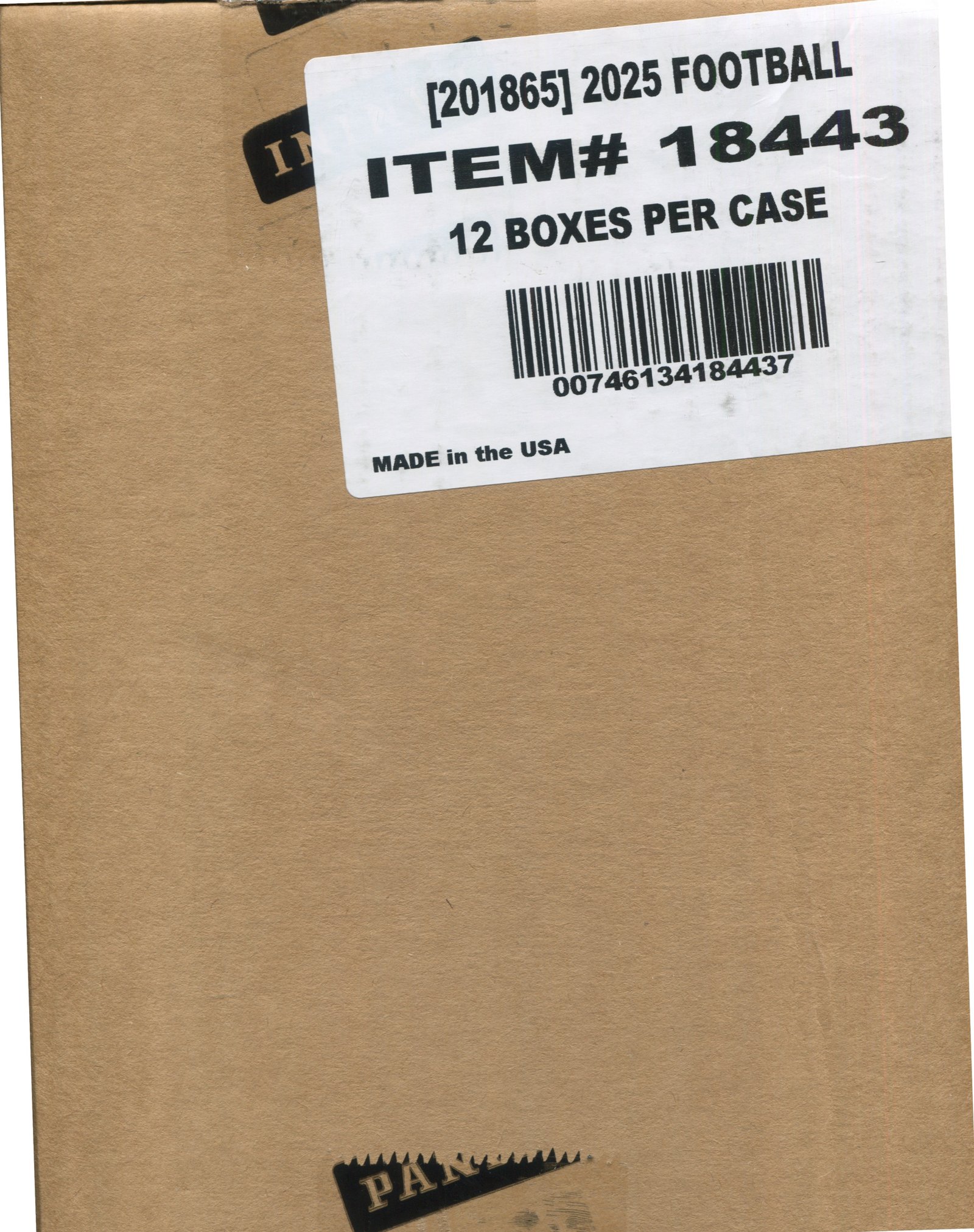 Scan_3_eaf2779c-af1d-4027-ae48-a508da603f97 2025 Panini Score Football Hobby, 12 Box Case - Image 1