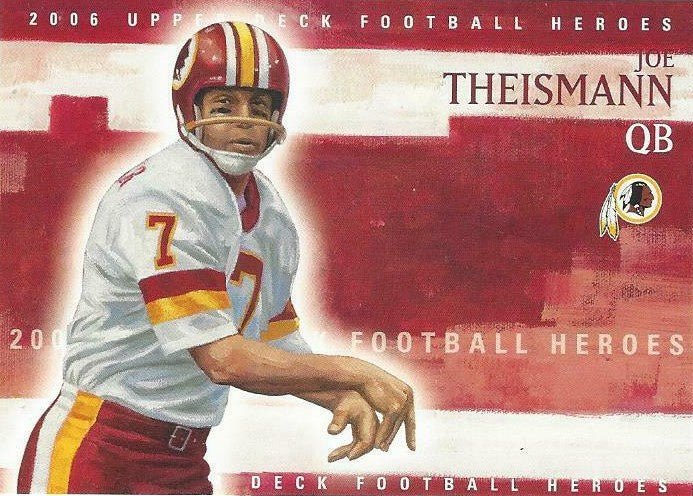 UDTheisHero 2006 Upper Deck Joe Theismann Football Heroes Insert Set - Image 1