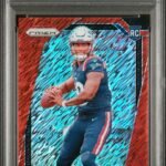 Joe Milton 2024 Panini Prizm Rookie #354 Red Shimmer #24/25 PSA 7 Near Mint