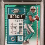 2023 PANINI BLACK BOX TUA TAGOVAILOA AUTO GREEN PULSAR 1/1 #103 PSA 10