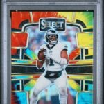 Jalen Hurts 2023 Panini Select #79 Tie-Dye Prizm #7/25 PSA 10 Gem Mint
