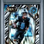 Jameson Williams 2024 Panini Select #267 Zebra Shock PSA 10 Gem Mint
