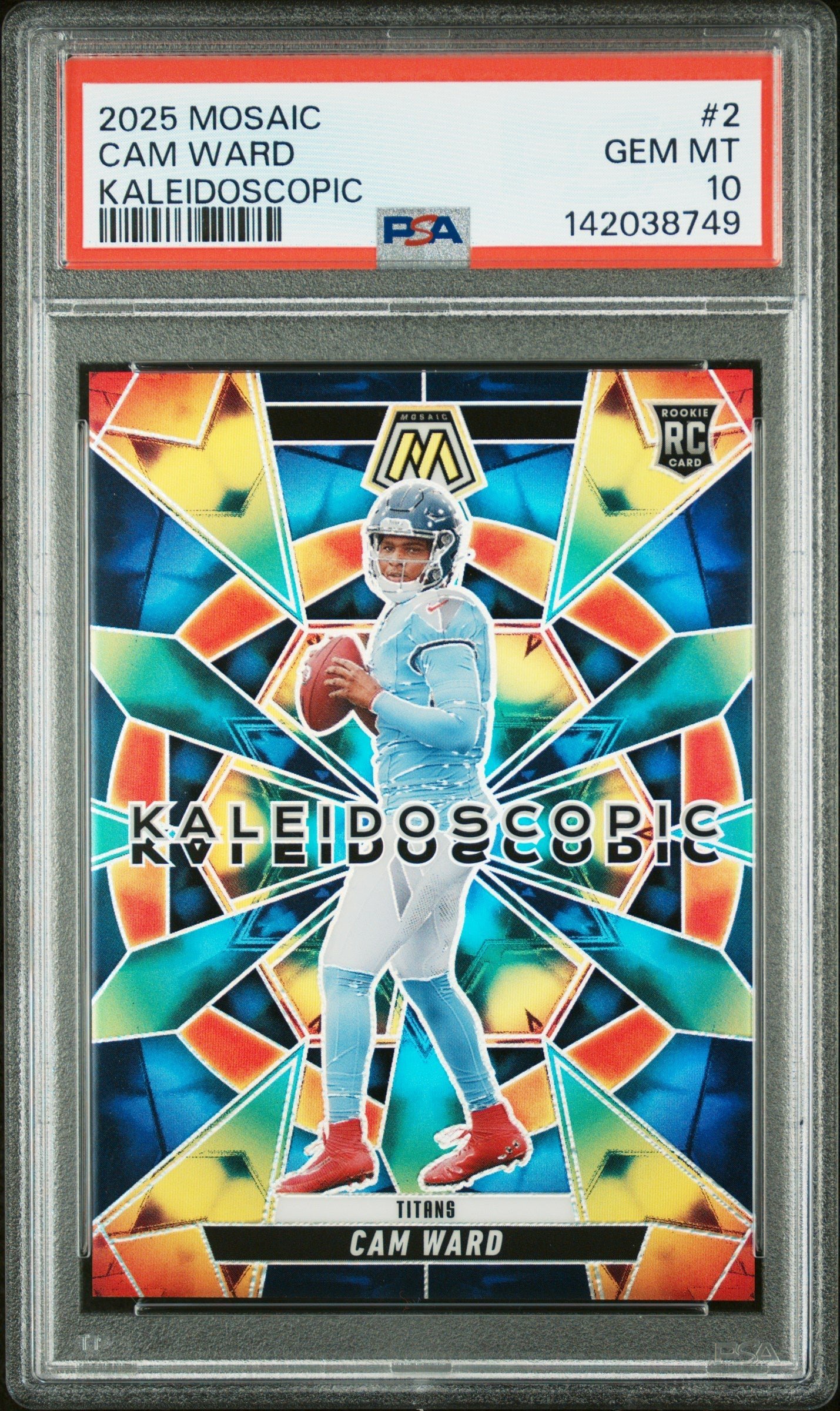 ZrwcXScu102BTWwbCZ7v3Q Cam Ward 2025 Mosaic Kaleidoscopic #2 PSA 10 Gem Mint - Image 1