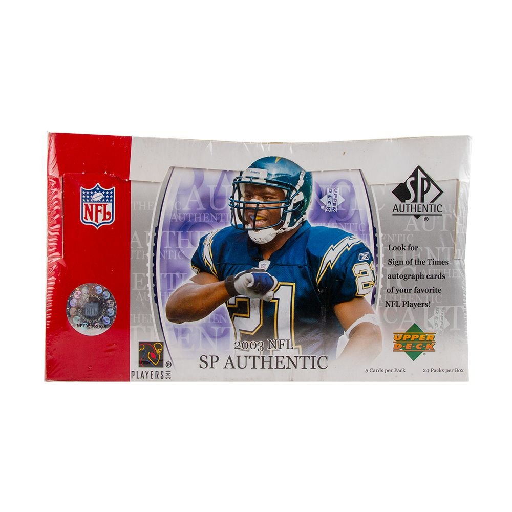 ausomesports-2003-upper-deck-sp-authentic-hobby-football-_box_-1 2003 Upper Deck SP Authentic Football Hobby (Box) - Image 1
