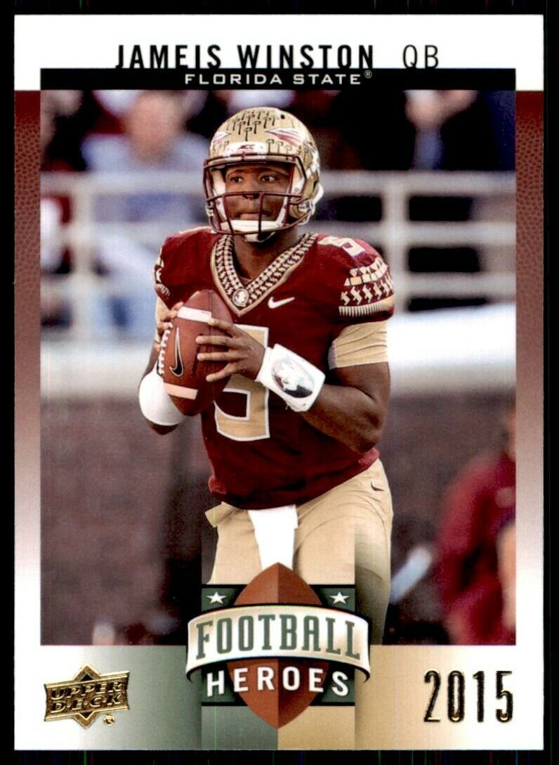 bead1_5ade3d83-e764-48ad-9224-e6ba8e52d944 2015 Upper Deck College Football Heroes Set with ROOKIE Cards of Jameis Winston and Marcus Mariota - Image 1