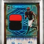 Ja'Marr Chase 2021 Panini Obsidian Rookie Patch Auto Electric Etch Purple #4/40 PSA 10 Gem Mint