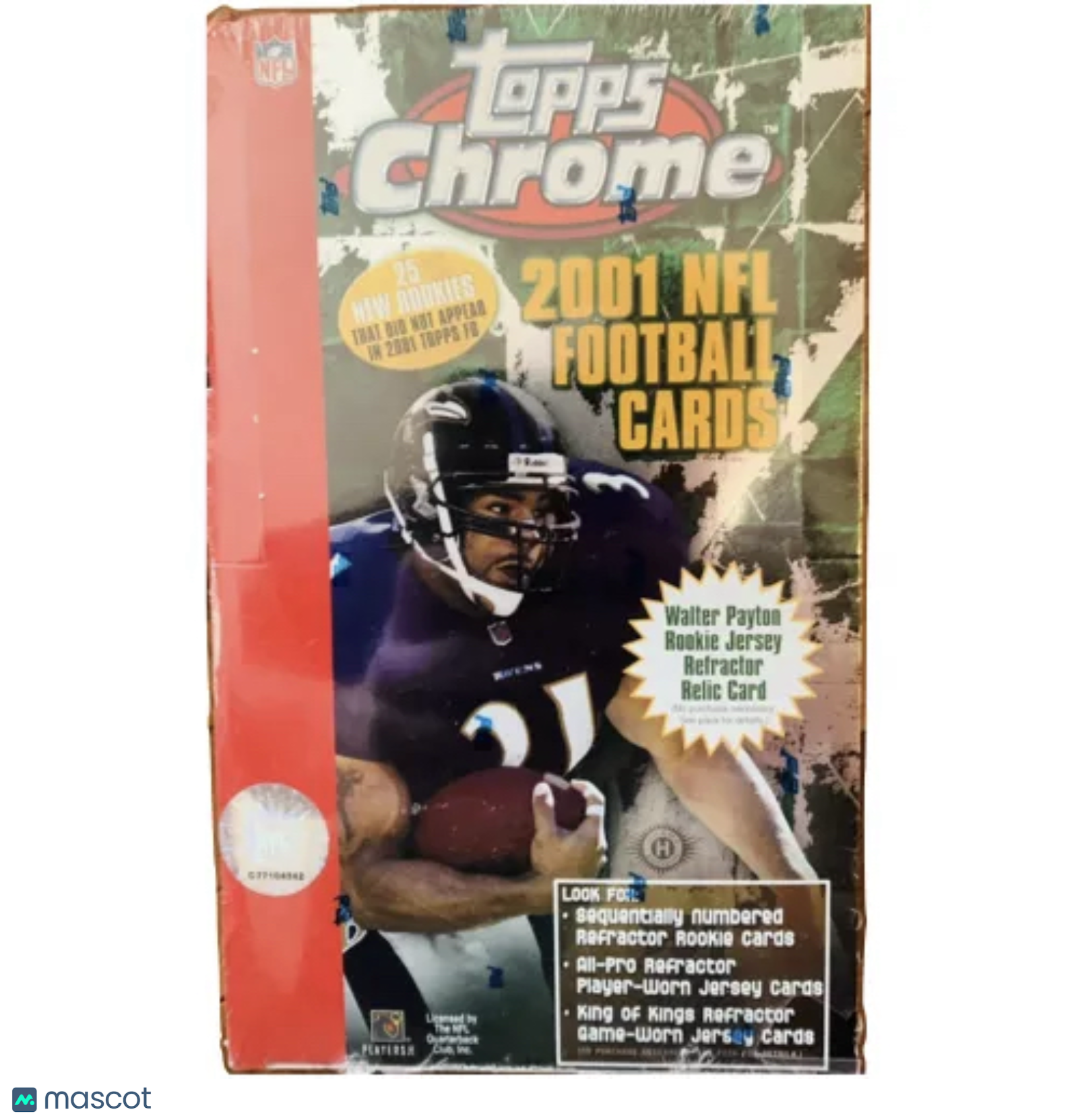 c0456314-3f87-47ca-babd-8d89bb6eed11-watermark-raw-V2 2001 Topps Chrome Football Hobby Box - Image 1