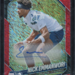 2025 Prizm Nick Emmanwori Red Shimmer Rookie Auto /35