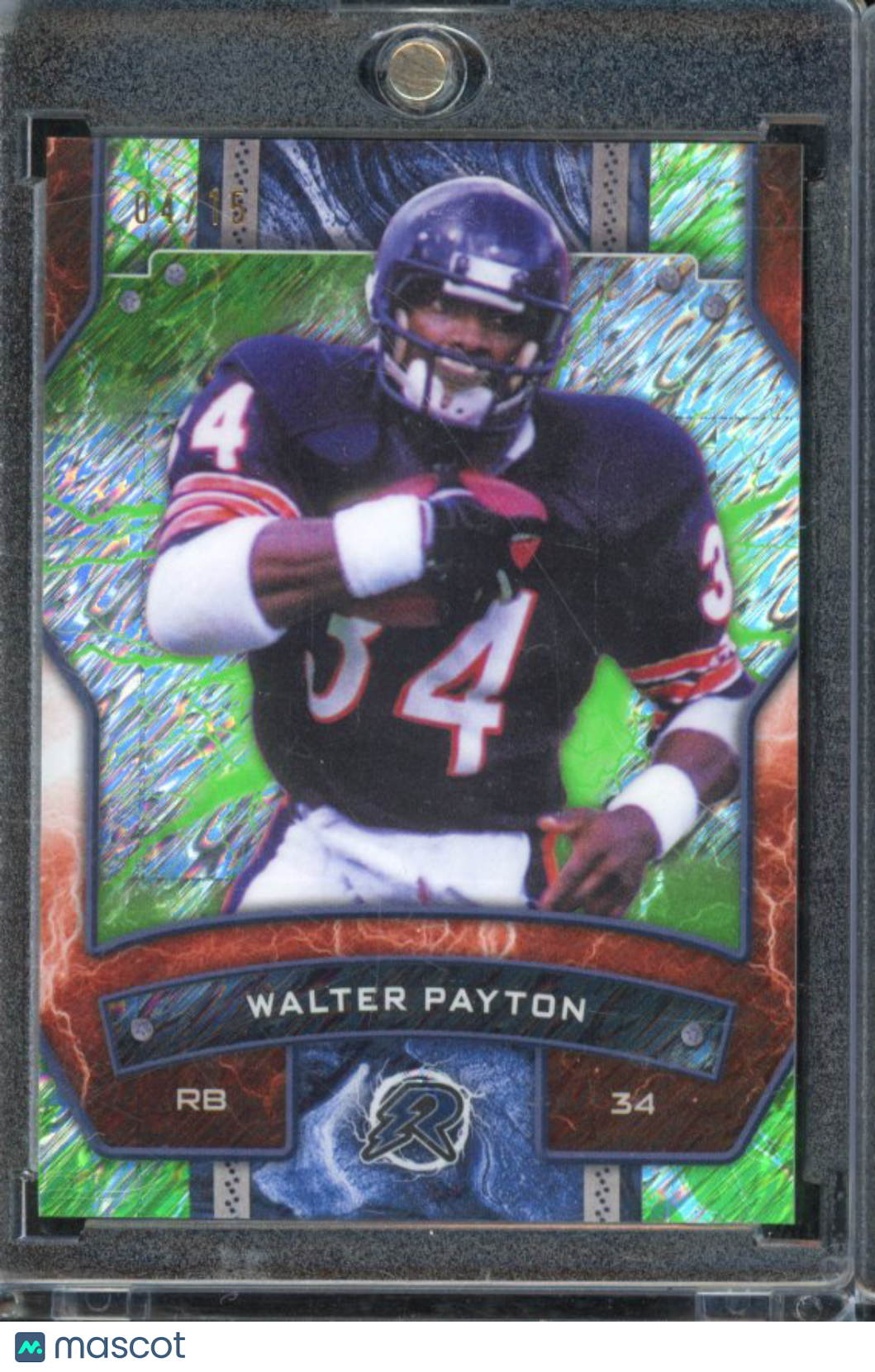 cefbc778-6eb9-4e50-894e-05bcd15d8a0a-watermark-raw-V2 2025 Resurgence Walter Payton /15 Lime Green Surge - Image 1