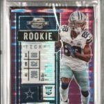 Ceedee Lamb 2020 Panini Contenders Optic Purple Pulsar Rookie #13/21 PSA 10 Gem Mint