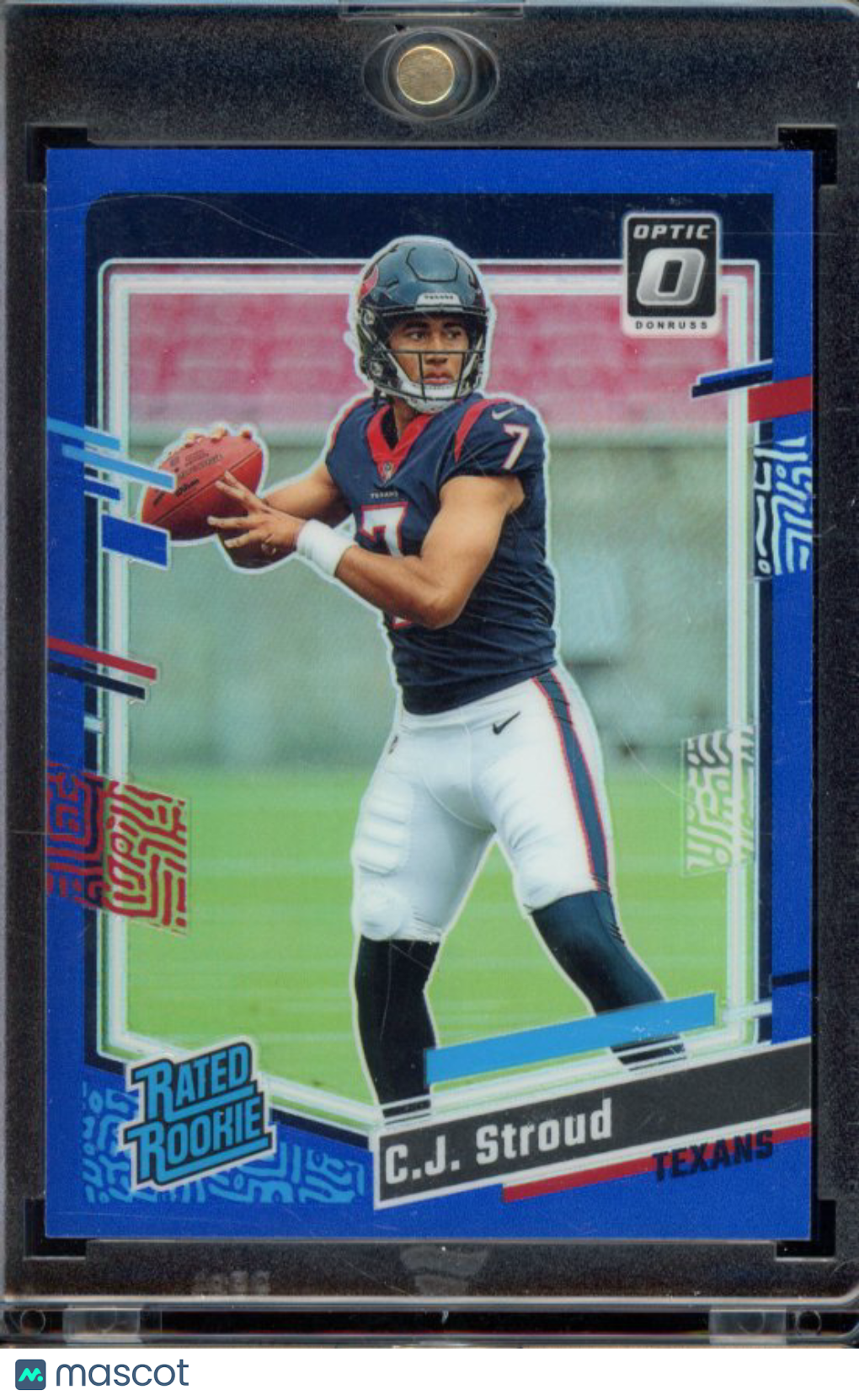 dcd6d92a-8c4a-49d9-9170-031e74d368df-watermark-raw-V2 2023 Optic CJ Stroud Blue Optic Rookie /199 - Image 1