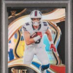 Dalton Kincaid 2023 Select Die-Cut Black & Red Prizm Rookie Card #281 PSA 10