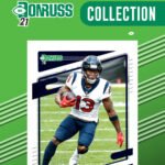 Houston Texans 2021 Donruss Factory Sealed Team Set with Rated Rookie Cards of Davis Mills #273, Nico Collins and Brevin Jordan Plus