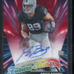 2024 Topps Chrome Brock Bowers Red Future Stars /5 Rookie Auto