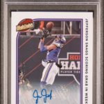 2022 Panini Donruss Justin Jefferson #H-JJ Highlights Auto /99 Vikings PSA 10