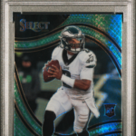 2020 Select Jalen Hurts Dragon Scale Prizm /67 Rookie PSA 9