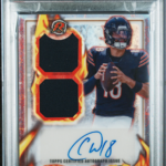 2024 Topps Resurgence Caleb Williams #IPA-CW Ignite Rookie Patch Auto MEM RC PSA 9
