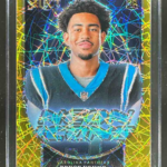 2023 Panini Select Bryce Young #NI-BYO Neon Icons Gold Prizm 0/10 RC Panthers
