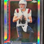 2025 Topps Chrome Drake Maye #207 Lightboard Logo Variation Patriots