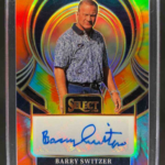 2025 Panini Select Barry Switzer #SIP-BSR Signatures Tie-Dye Prizm /25 Auto
