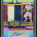 2020 Panini Plates & Patches Jonathan Taylor #RPA-JT Rookie Patch Auto /99 MEM RC