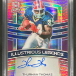 2021 Panini Spectra Thurman Thomas #ILS-TT Illustrious Legends Neon Pink /8 Auto