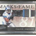 2008 Donruss Calvin Johnson Patch Marks Of Fame /50