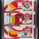 2024 Panini National Treasures Bolton Mahomes Kelce Triple Patch /25