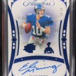 2024 Panini Flawless Eli Manning Super Bowl Sapphire Auto 10/10 Jersey #