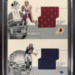 2002 SP Authentic Patrick Ramsey Tom Brady #AT2-RB Threads Double