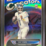 2025 Topps Finest Cam Ward #CR-29 Creators Sky Blue Refractor 81/150