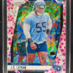 2024 Panini Prizm J.C. Latham #334 Choice Cherry Blossom 8/15 RC Titans
