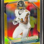 2025 Panini Prizm Alvin Kamara #190 Gold /10 Saints