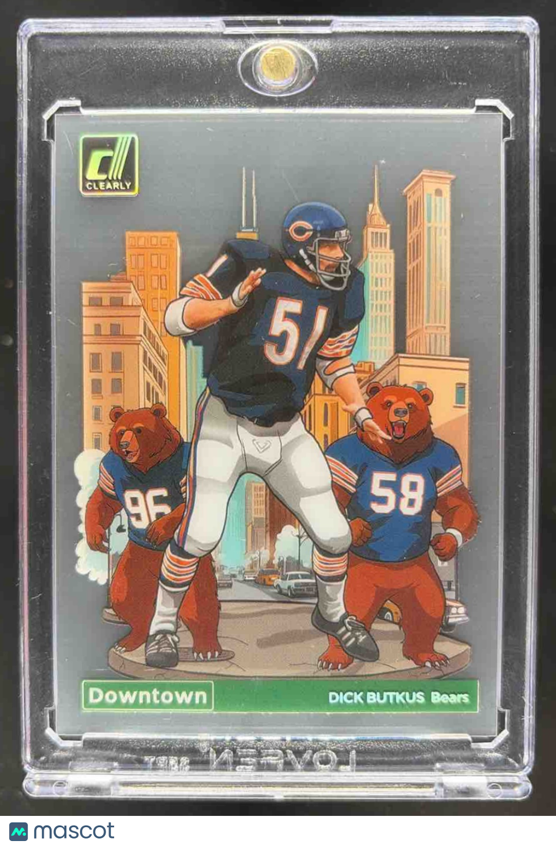 front-watermark-raw-V2_78641520-5c6e-4d69-ab72-b0d8f0de63f4 2024 Panini Clearly Donruss Dick Butkus #9 Downtown Bears - Image 1