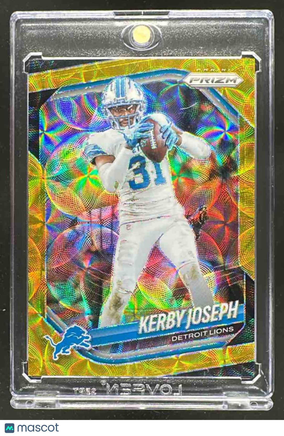 front-watermark-raw-V2_7ec6947e-19b4-4903-9c78-534a711cd72c 2025 Panini Prizm Kerby Joseph #41 Choice Gold 9/10 Lions - Image 1