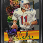 1996 Score Board NFL Lasers Drew Bledsoe Die Cut Auto