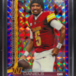 2025 Topps Chrome Jayden Daniels #295 Image Variation Purple Geo Refractor /75