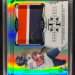 2025 Panini National Treasures Luther Burden III #4 Rookie Dual Materials Gold /35 MEM RC