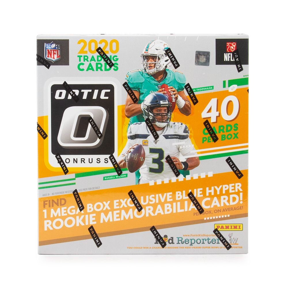 img_6165 2020 Panini Donruss Optic Football Mega (Blue Hyper)(Walmart)(Box) - Image 1