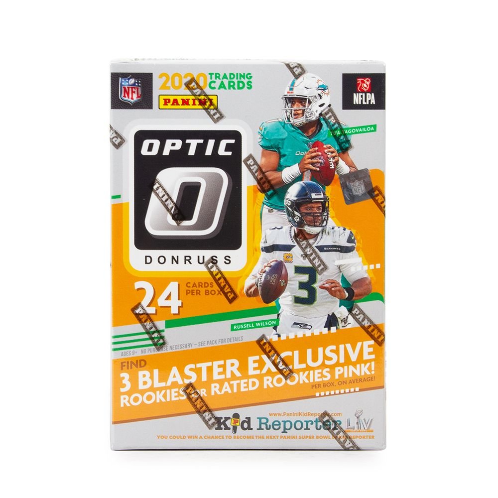 img_6225 2020 Panini Donruss Optic Football Blaster (Pink Parallel)(Box) - Image 1