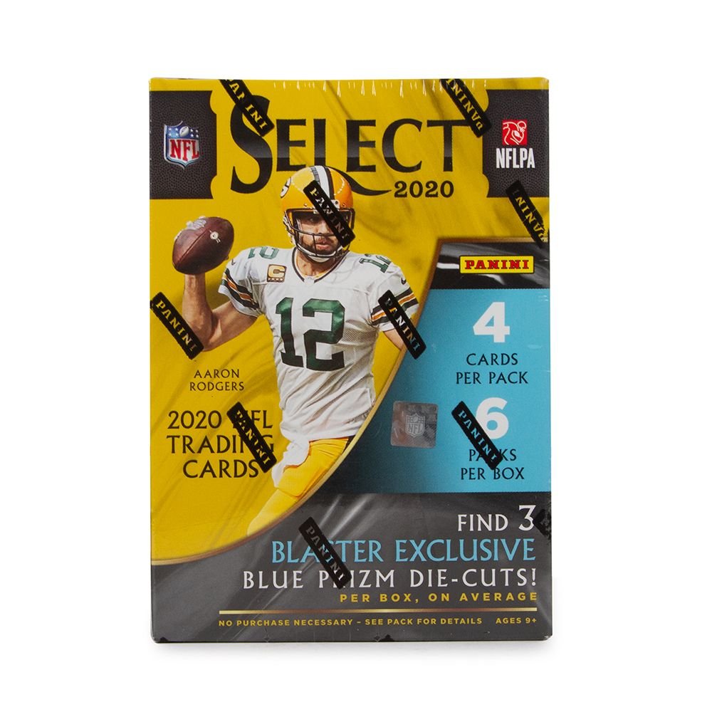 img_6294 2020 Panini Select Football Blaster (Blue Prizms)(Box) - Image 1