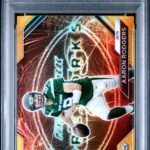 Aaron Rodgers 2023 Panini Prizm Fireworks Gold Prizm #8/10 PSA 8 Nm-Mint