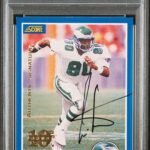 Cris Carter 1999 Score 10th Anniversary Auto #113/1989 PSA 7 Near Mint