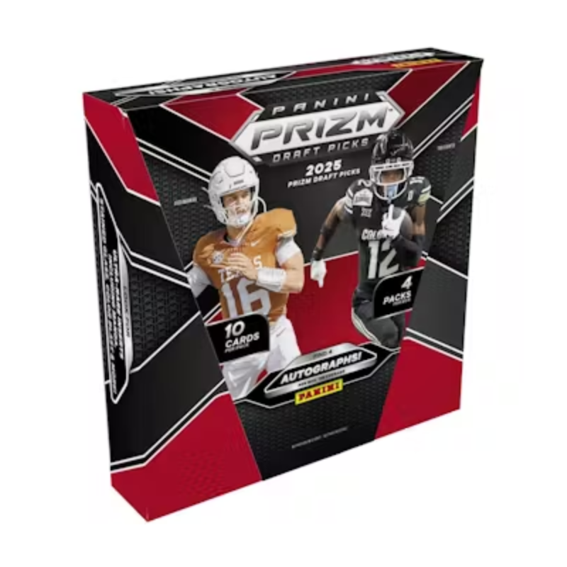 resizingforshopify-2025-09-23T123303.028 2025 Panini Prizm Draft Picks Collegiate Football Hobby 16 Box Case - Image 1
