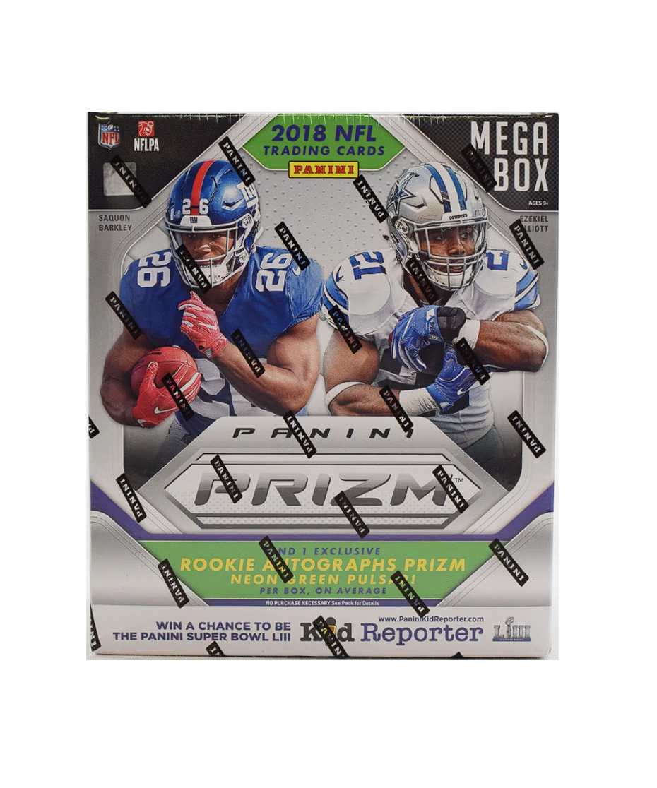 s680129065388134146_p3382_i1_w930 2018 Panini Prizm Football Mega Box (Neon Green Pulsar!) - Image 1