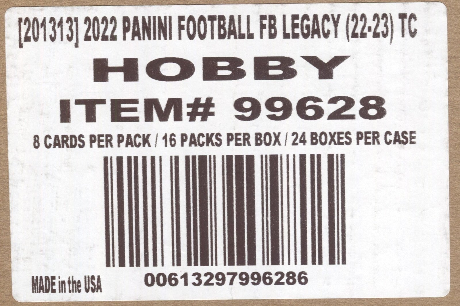 scan0010_24f131c7-9fdb-4e56-933f-4551bb485fc9 *LAST CASE* 2022 Panini Legacy Football Hobby, 24 Box Case - Image 1
