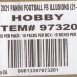 2021 Panini Illusions Hobby Football, 16 Box Case