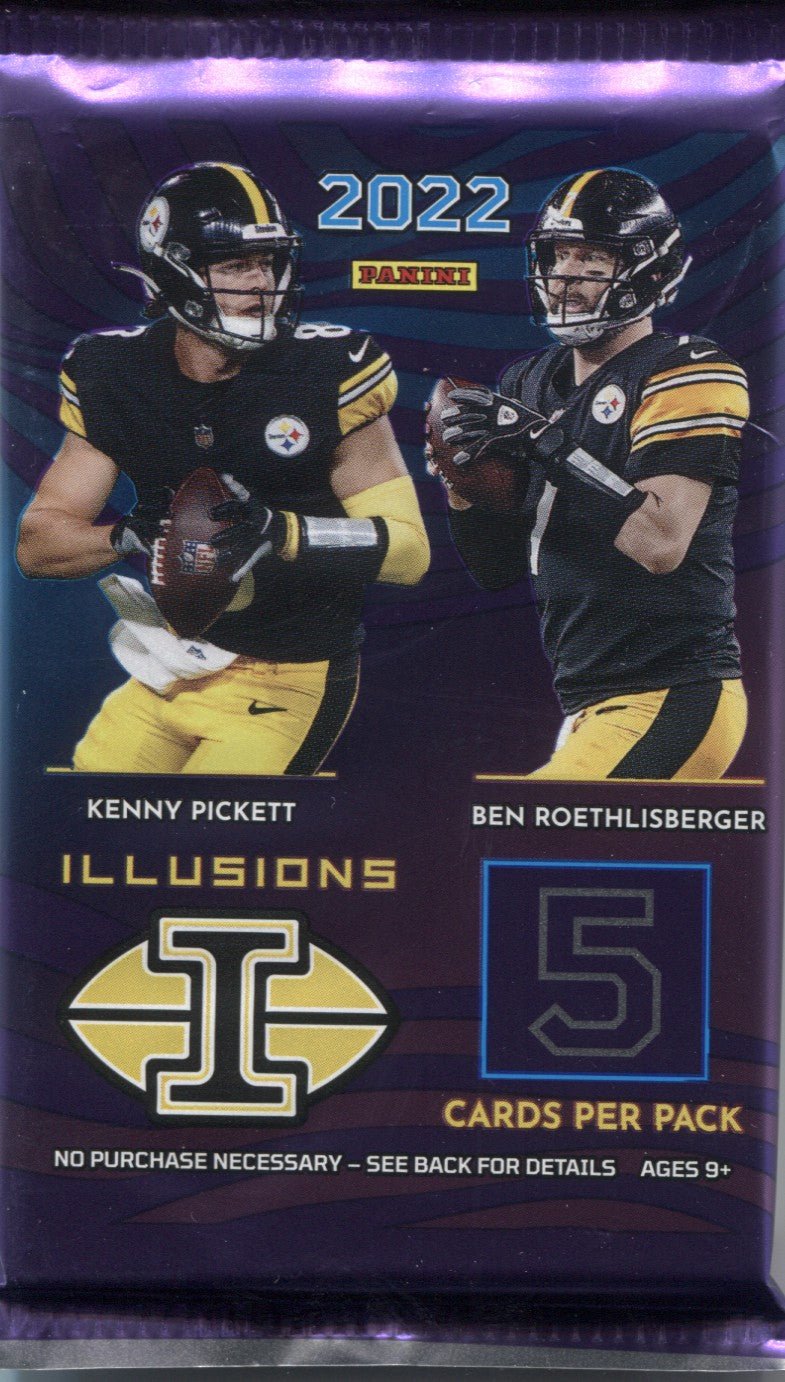 scan0018_a3ab261f-db88-4c55-8968-44b514f4cca2 2022 Panini Illusions Football Hobby, Pack - Image 1